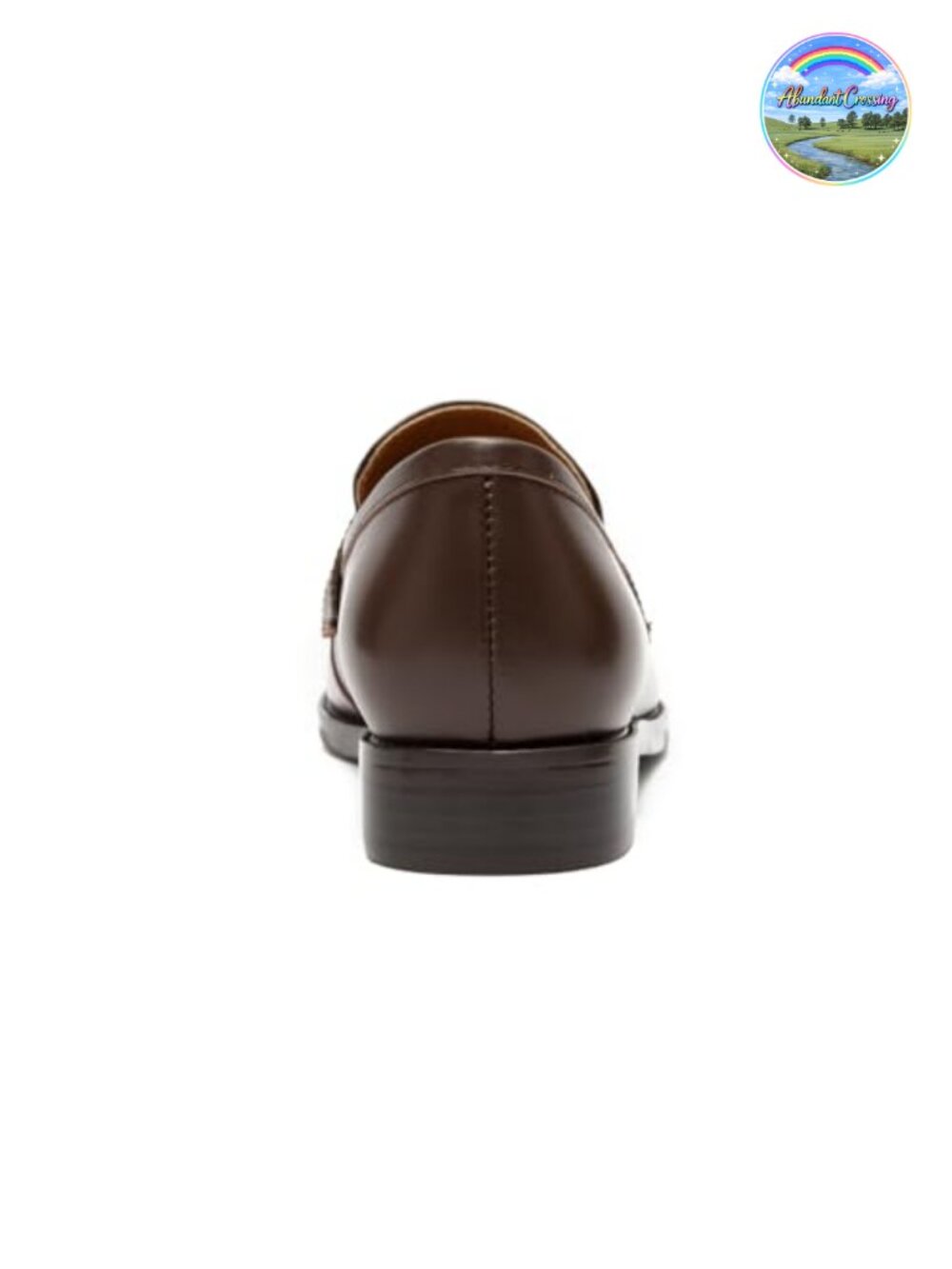 Leather Penny Loafer Women's Slip Resistant Comfortable 1" Low Heel Flat - Picture 5 of 6